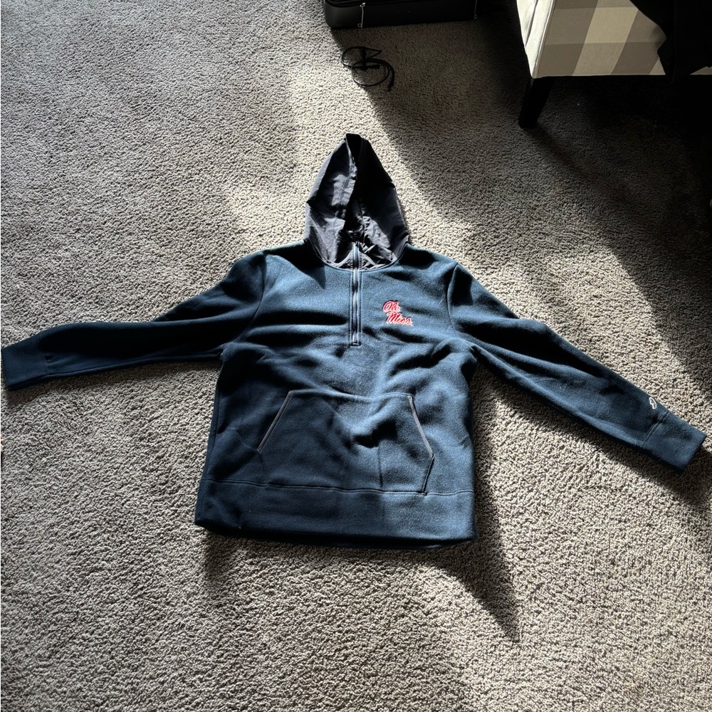 Ole Miss navy and red Zip-Up Hoodie